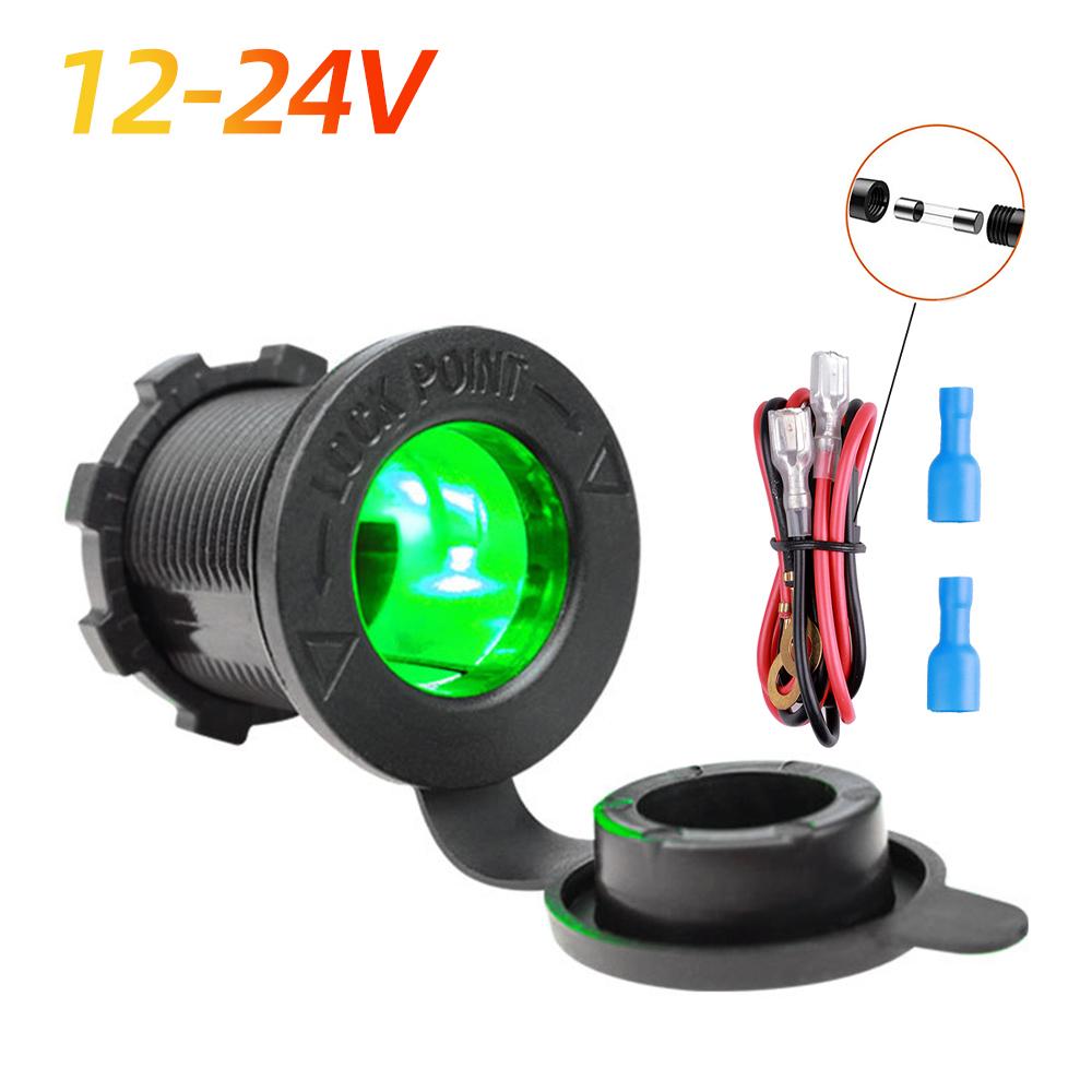 Гнездо прикуривателя для автомобиля, морского мотоцикла, квадроцикла, автофургона, розетка, розетка, водонепроницаемая вилка 12 В