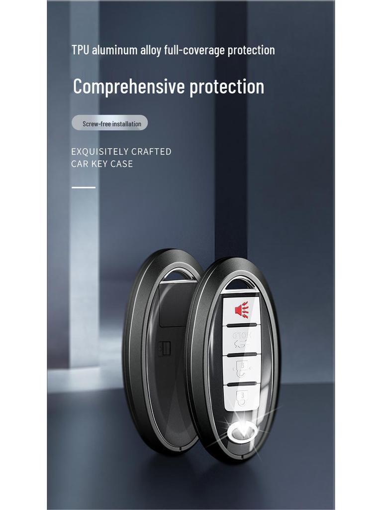 Чехол для ключа Infiniti QX50/QX60/QX70L: Стильный унисекс чехол для пульта с пряжкой