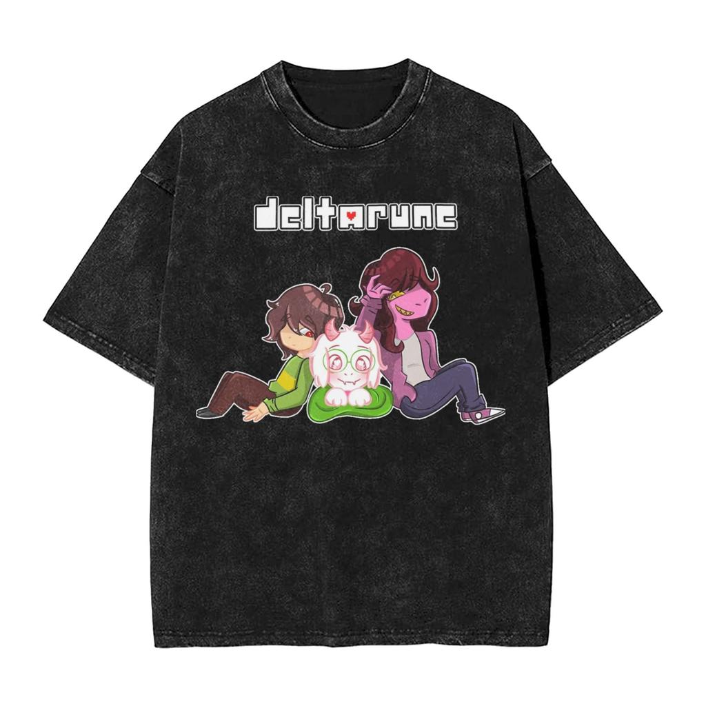 Хип-Хоп ТВ Время Смешной Тенна Deltarune Глава Мерч Футболка для Унисекс Женщин Стиранный Хлопок Футболка Одежда