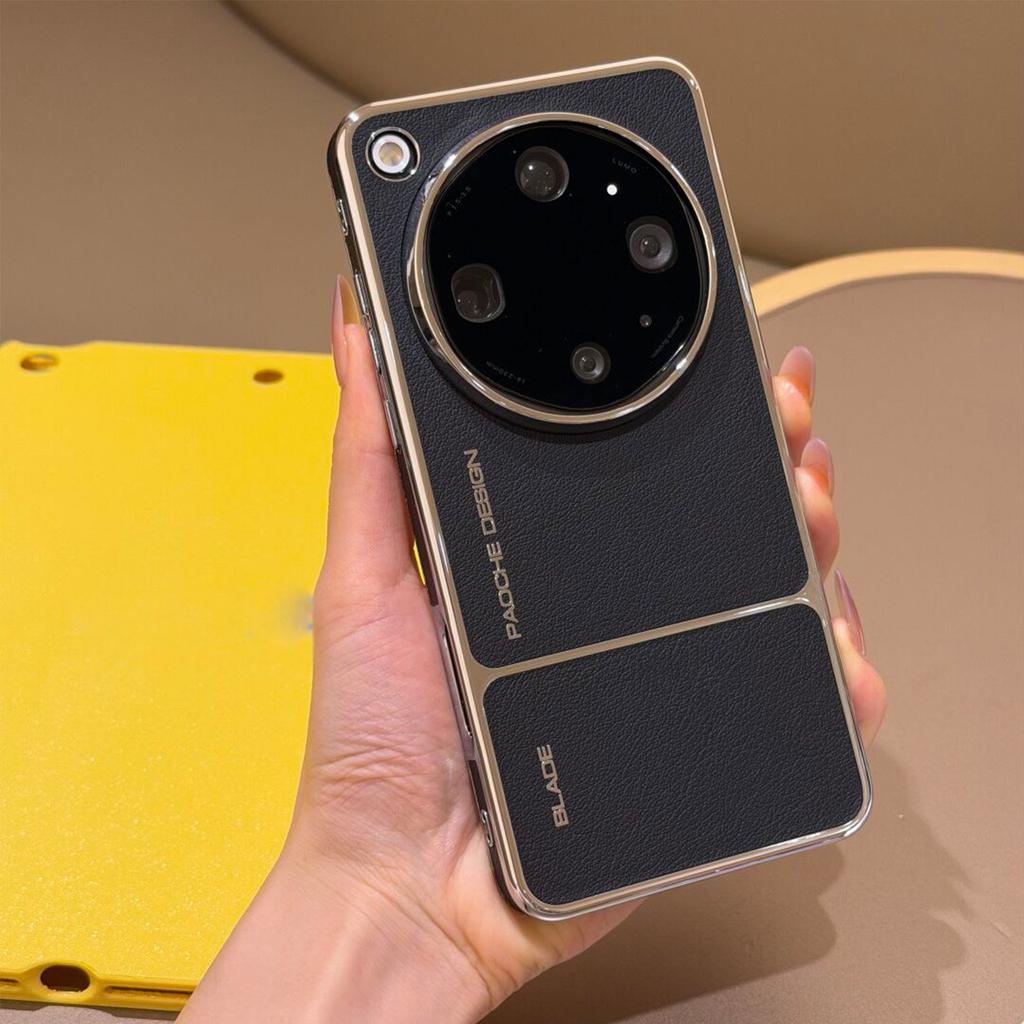 Чехол для OPPO Find X9 Ultra Магнитный Для MagSafe Роскошный Кожаный Гальванизированный PC Бортик Чехол для Телефона Ударопрочный Бампер