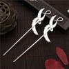 Fashion Hair Jewelry Feather Girls Women Ornaments Bird Hair Fork Hairpin Hair Stick