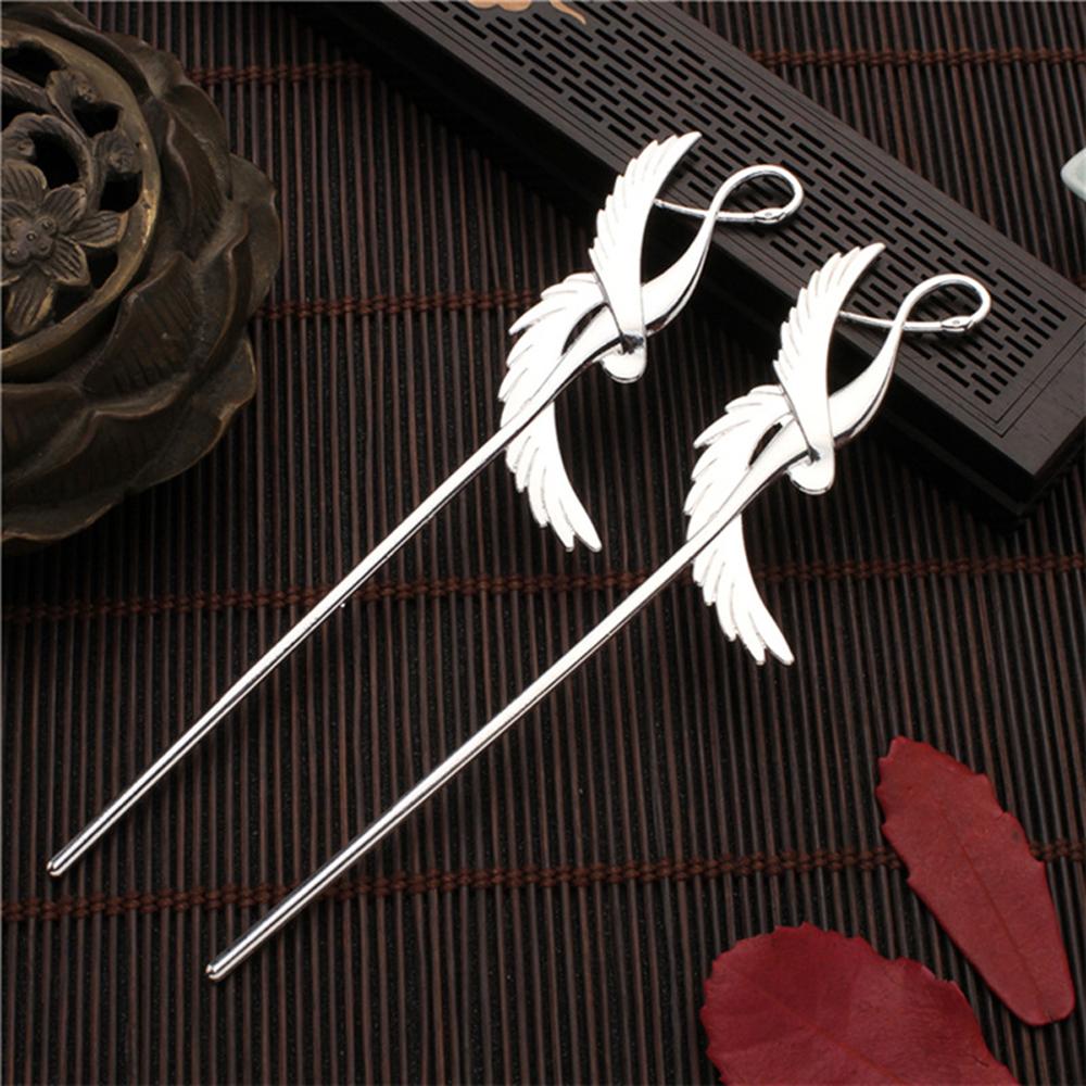 Fashion Hair Jewelry Feather Girls Women Ornaments Bird Hair Fork Hairpin Hair Stick