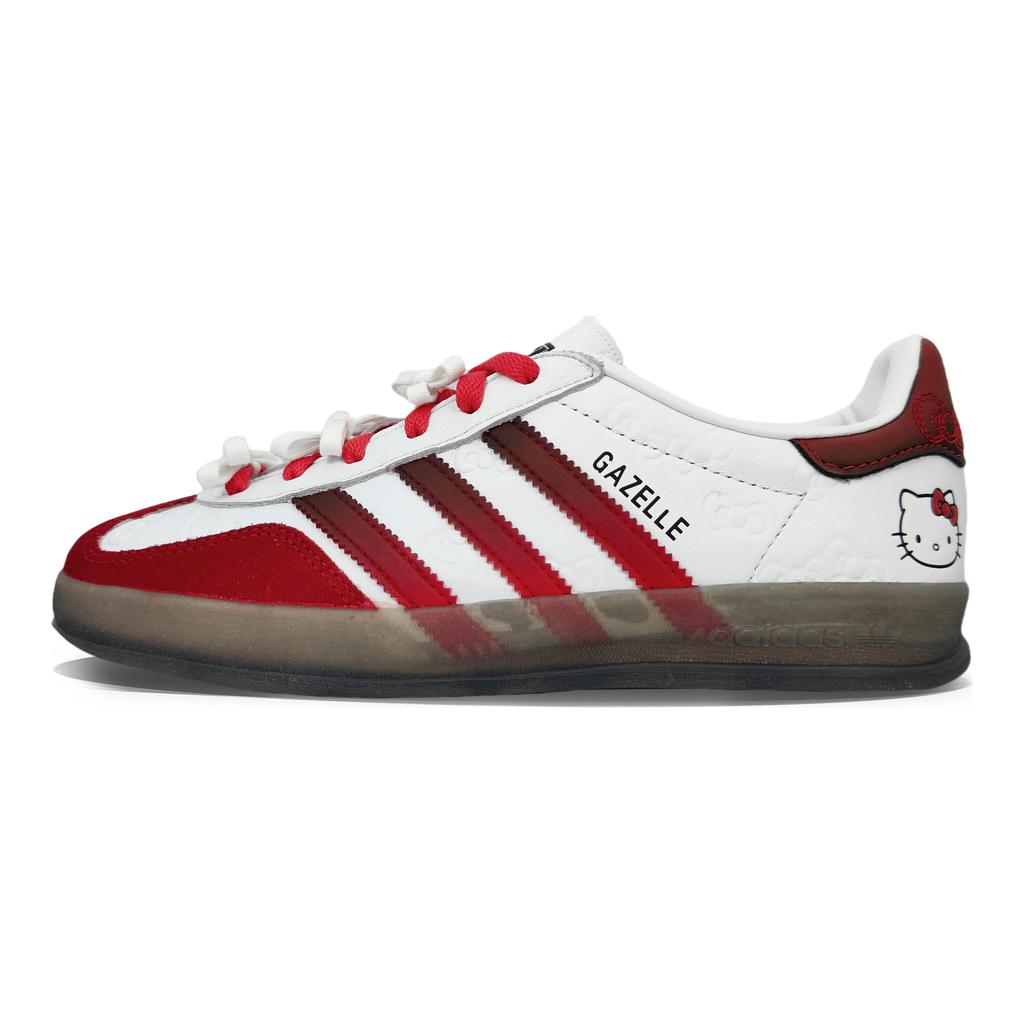 Hello Kitty x Adidas Originals GAZELLE INDOOR Нескользящие Устойчивые к истиранию Низкие Скейтбордические Кроссовки Унисекс II0013(Команда501-)