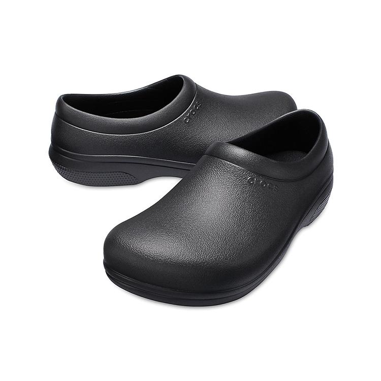 Crocs На работе Скользкие Рабочие Слипоны Черные 205073-001