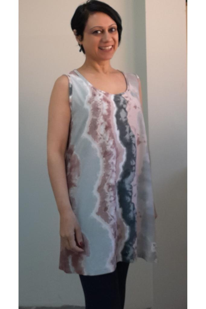 Women's Style Big Size T-Shirt Colorful Thick Strap Combed Cotton Viscose T-Shirt