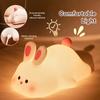 Light Nursing Lights Rabbit Lamp Bedside Led Dimmable 3-level Silicone Night Timed Decorative USB Cute Lights. Rechargeable