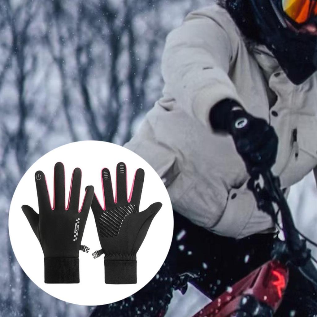 Kids Winter Gloves Cycling Touch Screen Mittens Lightweight Gift Ski for Running