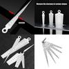 Corrosion Resistant Tapered Feeler Gauges Accuracy Machinist Gaps Measuring Tool for Automotive Repair & Engineering Use