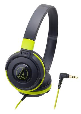 BGR Проводные Уличные Мониторные DJ Портативные Наушники On-Ear Audio-Technica ATH-S100, Черные/Зеленые