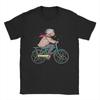 Albert Einstein Atomic Ride Phsyics Chemistry Bicycle T-Shirt Fashion T Shirts Tops Summer Cotton O Neck Oversized Top Tees