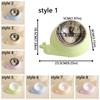 Stainless Steel Pet Cat Feeder Bowl Snail Shap Anti-leakage Cat Water Feeder Anti-spill Non-slip Food Water Bowls For Dogs Cats