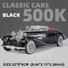 Ретро Стиль 1:24 Модель классического автомобиля из сплава Classic 500K и серии CLK-GTR, подходящая для молодых людей, чтобы коллекционировать и демонстрировать подарки и игрушки для мальчиков