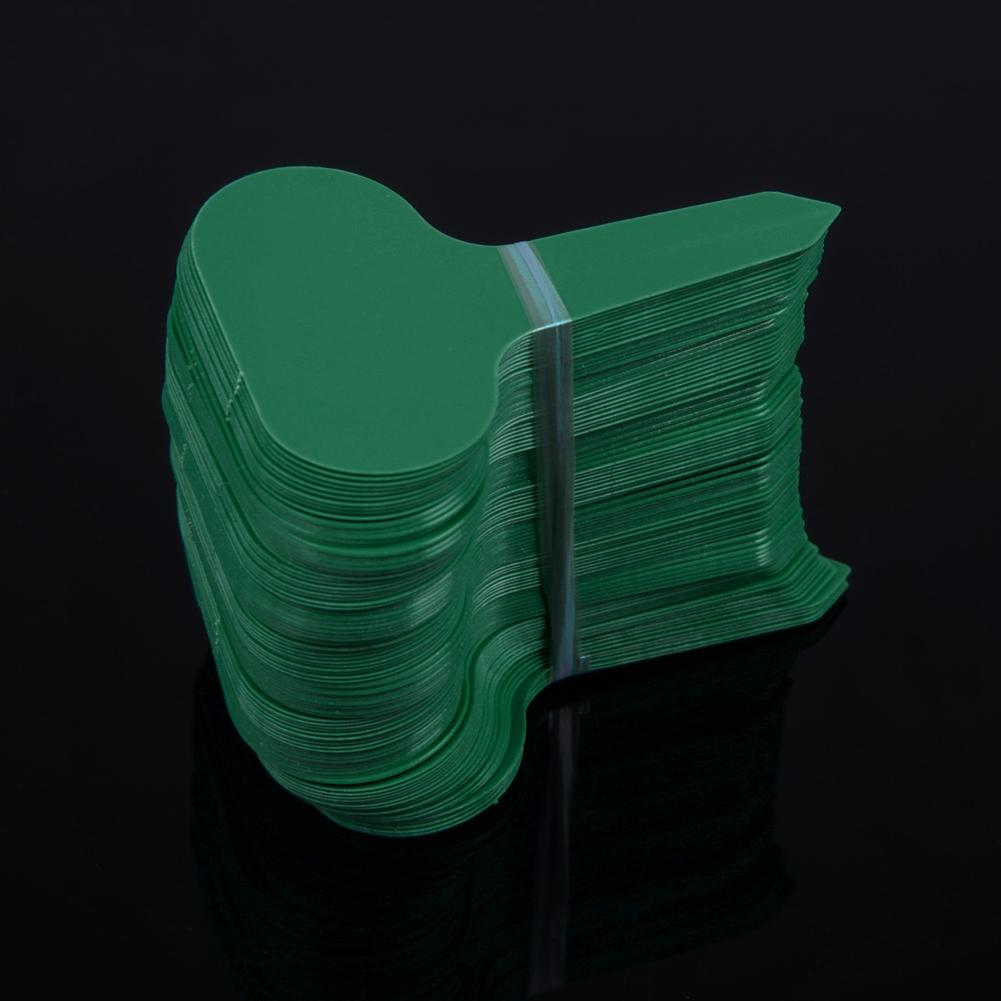 100 шт. Идентификационный матовый знак, бирка для цветочного дерева, питомника, знаки для растений в горшках, подсказка, пластиковая этикетка Т-типа