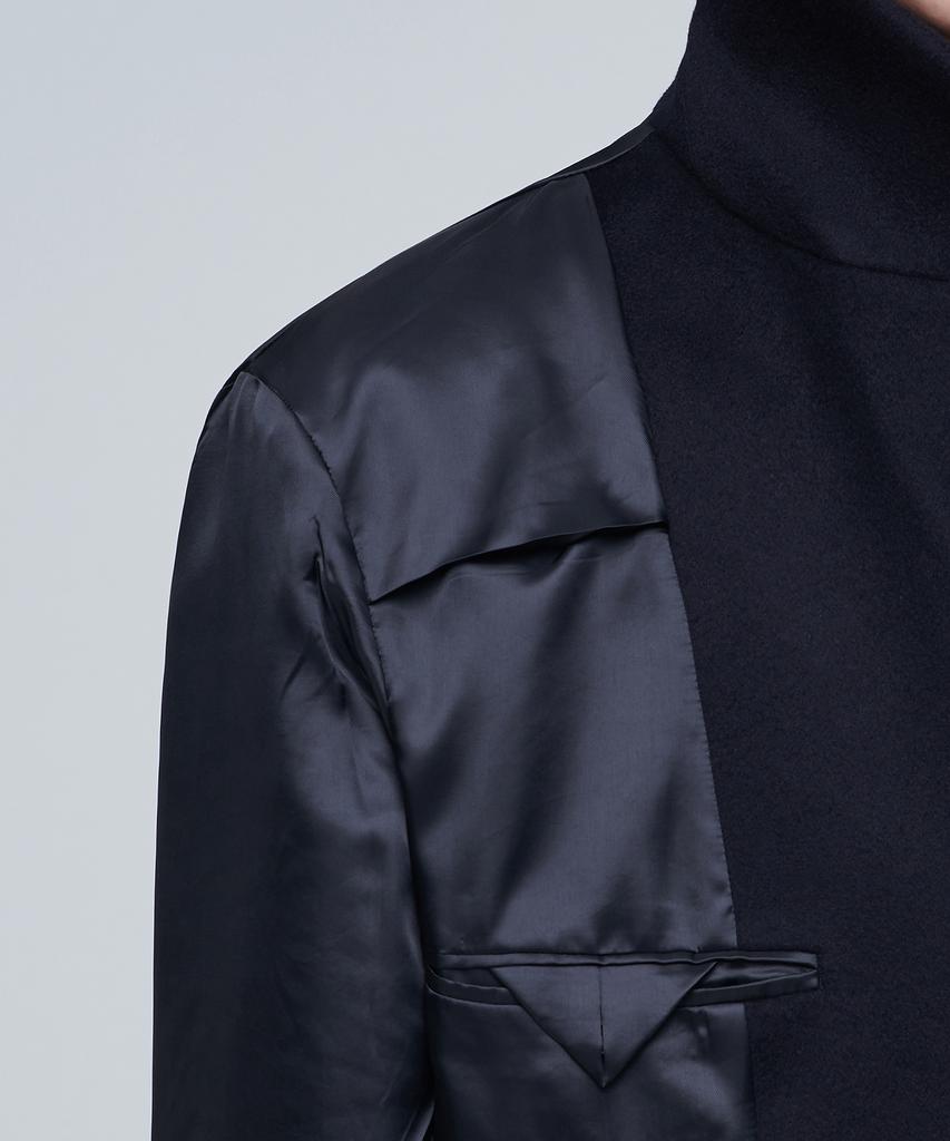Musinsa Standard Cashmere 20 Oversized Single Coat [Navy]
