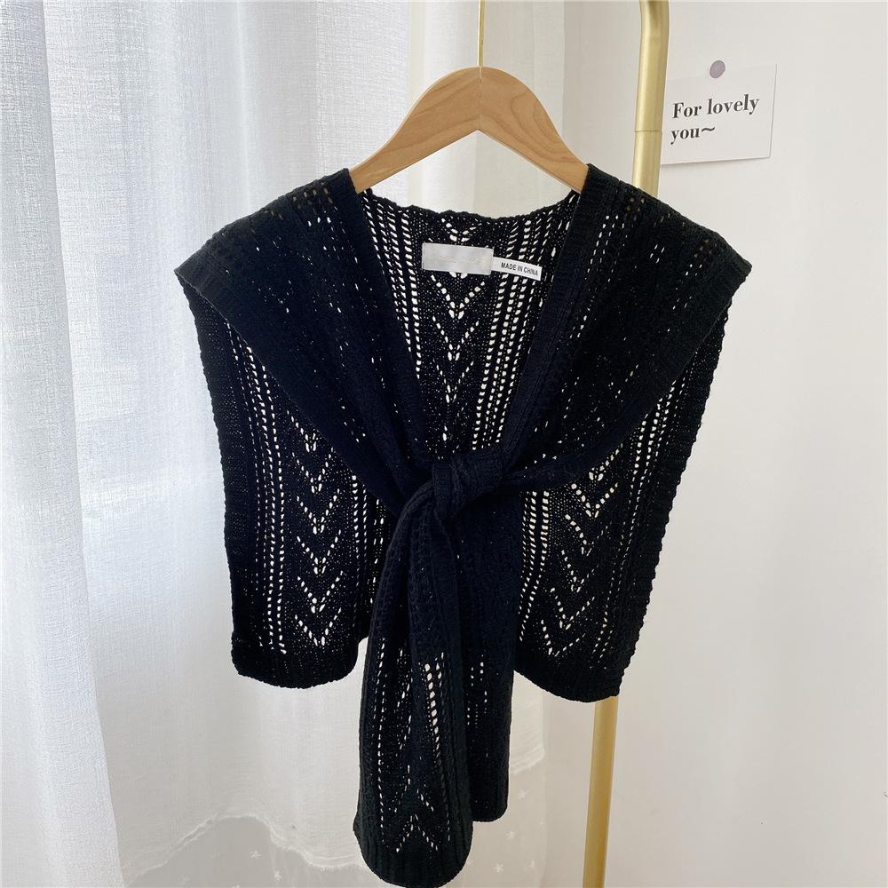 New Shoulder Scarf Shawl Women'S Fake Collar Shoulder Protection Scarf Air-Conditioned Room Camisole Decoration Paired With Neck Protection Knot