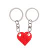 Gifts Couples Friendship Separable Heart Pendant Key Ring Building Block Keychains Key Buckle