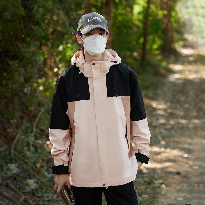 Весенне-осенняя куртка для мужчин и женщин, ветрозащитный и водонепроницаемый альпинистский костюм три-в-одном, куртка высокого класса для пар