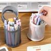 Portable Mesh Pencil Case Simple Stationery Storage Organizer  Back To School