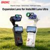 Широкоугольный объектив 0,75X для Insta360 Luna Ultra, 115 градусов, HD, оптическое стекло, магнитное крепление, водо- и маслостойкий, аксессуары для объектива