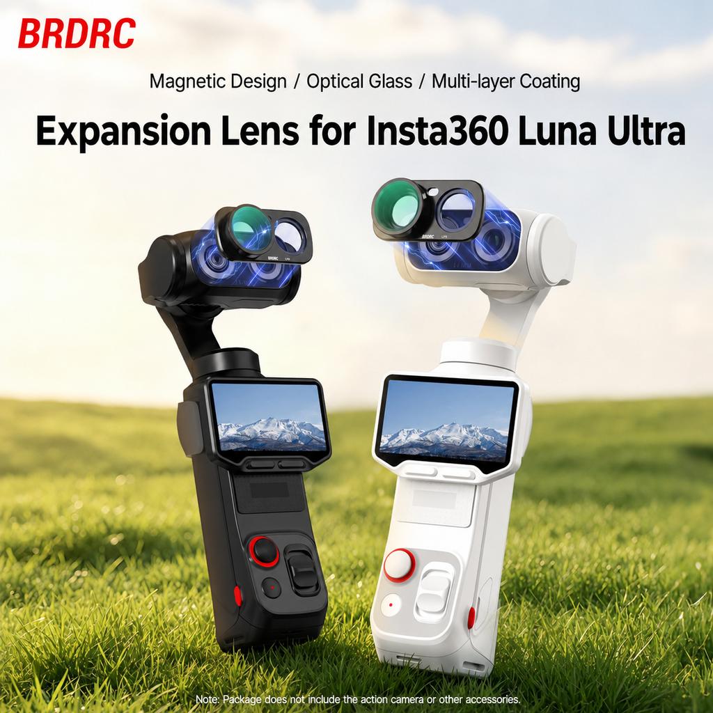 Широкоугольный объектив 0,75X для Insta360 Luna Ultra, 115 градусов, HD, оптическое стекло, магнитное крепление, водо- и маслостойкий, аксессуары для объектива