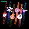 12-120PCS Halloween Christmas Glow Necklace Bracelet Scary Glitter Pendant Light Up Props Kids Party Favors Holiday Decoration