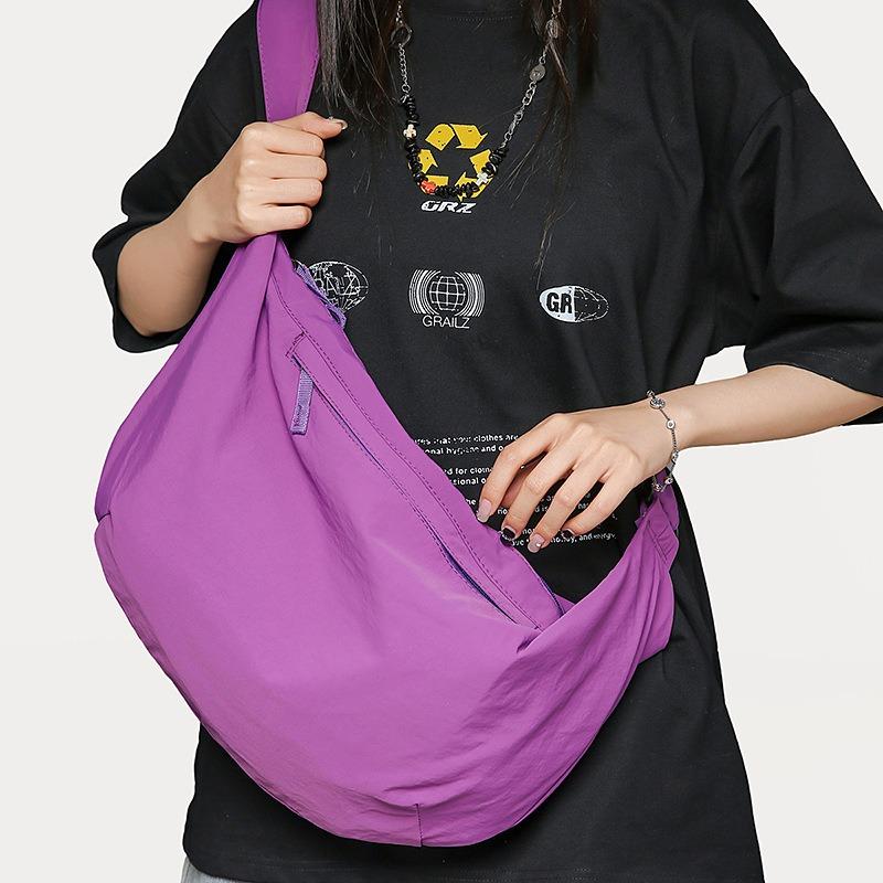 Lazy Wind Dumpling Bag New Lightweight Nylon Messenger Bag Trendy Brand Couple Casual Household Shoulder Bag