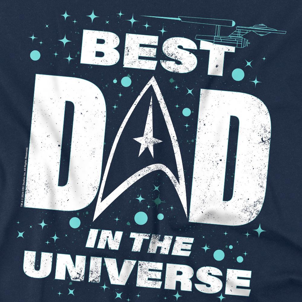 Star Trek Mens Best Dad in the Universe Fathers Day T-Shirt