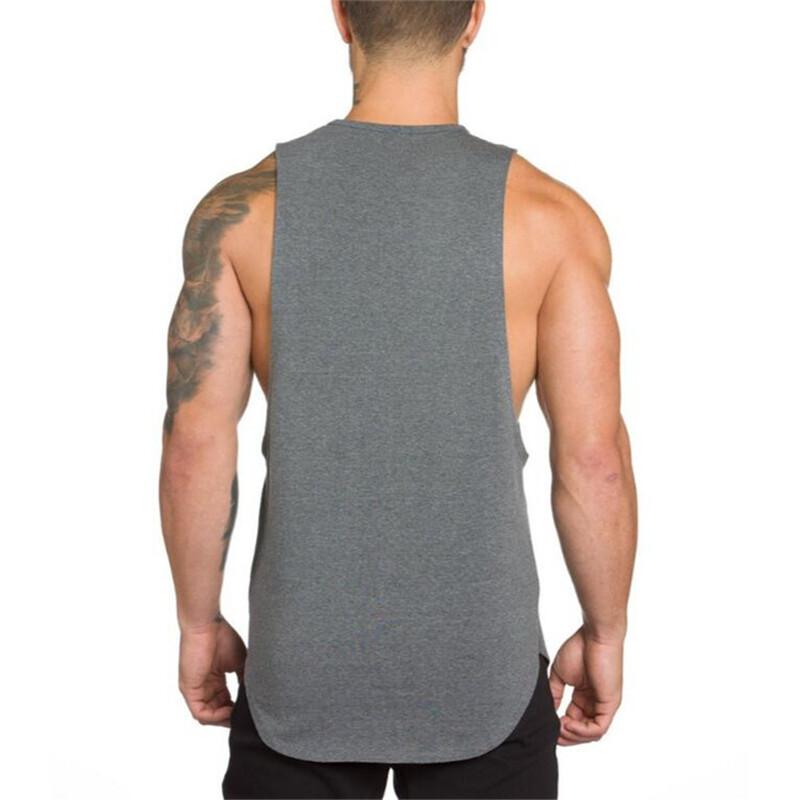 Muscleguys Gym Tank Tops Men Cotton Bodybuilding Clothing Muscle Vest Fitness Sleeveless Cut Arm Sports Singlets
