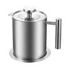 1.2/1.8L 304 Stainless Steel Oil Pot, Oil Strainer, Kitchen Supplies, Filters Residue, Oil Filter, Deep Frying Oil Container, Tempura Oil Filter Cartr