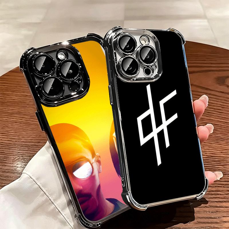 PNL QLF Rapper Singer Soft Phone Case For iPhone 15 16 17 Air 14 Pro Max 16E Plus 13 12 Mini Plating Anti-Fall Fundas