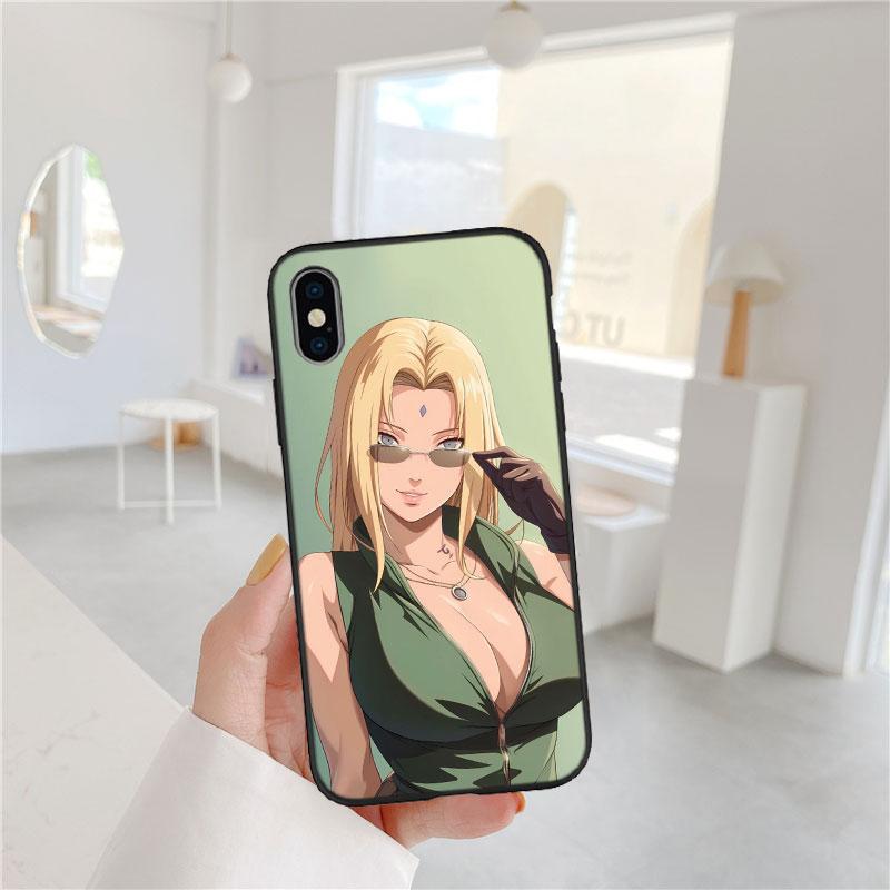 LO72 NARUTO Tsunade Soft Shell Phone Case for OPPO A3 Pro A72 A74 A76 A77 A77S A78 A79 A94 A95 A18 A40M A58