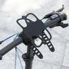 Велосипедный силиконовый держатель для телефона на руль, регулируемые двойные ремни, противоскользящий, ударопрочный, для горного шоссейного велосипеда