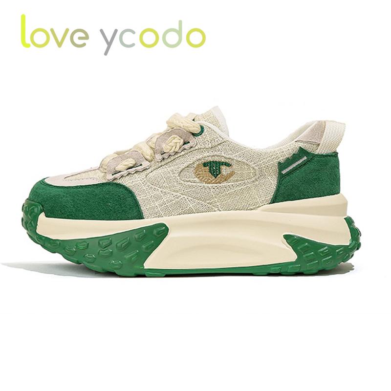 Women and Girls Students Spring and Fall Fashion Casual Platform Raised Comfortable Sneakers