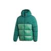 Originals Trefoil Down Regen Puff Patchwork Hooded Down Jacket Men Outerwear Green GE1329