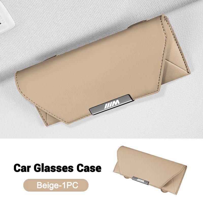 Multifunction Car Visor Sunglasses Clip Ticket Card Holder For BMW M1 M2 M3 X3M X4M X5M X6M X1 X7 E30 E90 E84 E83 F25 Accessory
