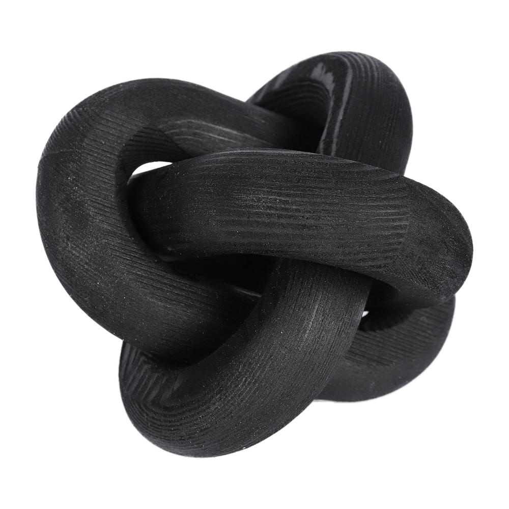 Wood Knot Farmhouse Decor Bohemia Style Three Wooden Ring Chain Ornaments