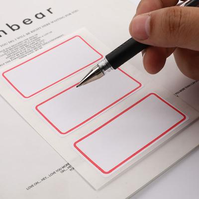 Этикетка-наклейка Белая наклейка Наклейка с именем Пустые примечания