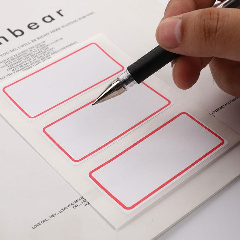 36 этикеток, наклейки, листы, белая самоклеящаяся этикетка, наклейка с именем, пустая записка