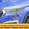 Для SKODA KODIAQ Автомобильные наружные фары Защита от царапин Передняя лампа Прозрачная ТПУ Защитная пленка Аксессуары