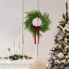 19inch Artificial Pine Christmas Wreath Front Door Multifunctional Xmas Garland for Holiday