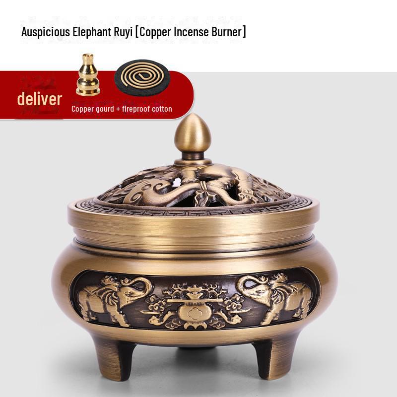 Латунная курильница с плоским дном Jinlian для домашнего и внутреннего использования