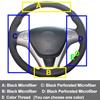For Hyundai Rohens Coupe 2009 Rohens Coupe Hand Sewing Car Steering Wheel Cover