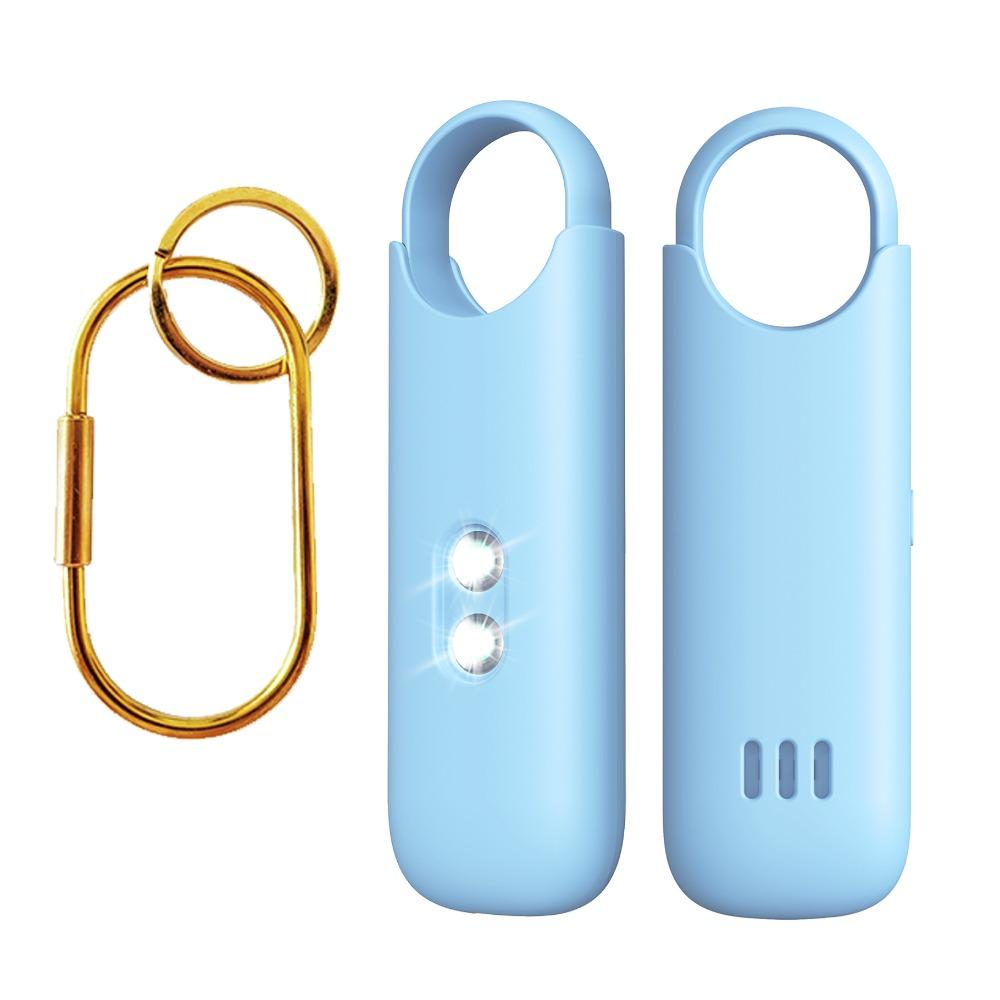 Rechargeable Personal Self Defense Alarm with Dual LED Light Safety Siren for Women Girls