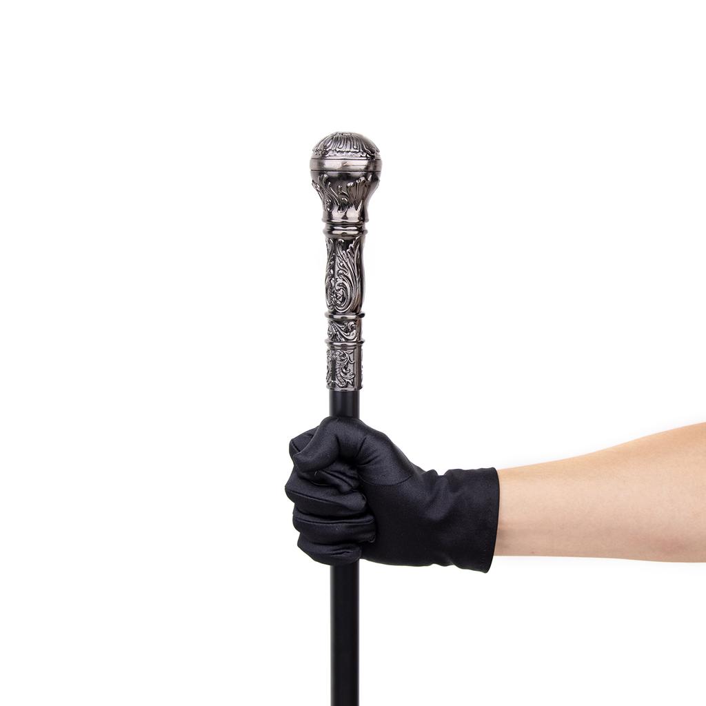 Серебряная роскошная круглая ручка, модная трость для вечеринки, декоративная трость, элегантная ручка-трость, трость 93 см