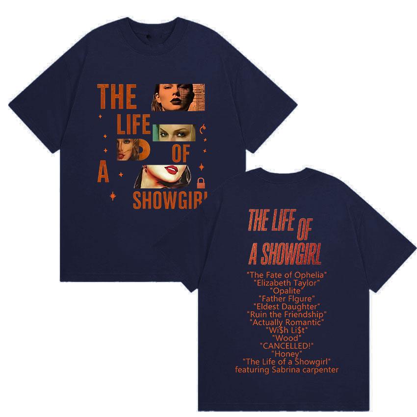 The Life of A Showgirl Tour Merch Tshirts Unisex High Quality Clothing Fashion Tshirt Vintage Cotton Oversized T Shirt