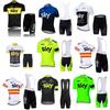 Men Women Cycling Jersey Bib Shorts Set Breathable Quick-Dry Sportswear Road Mountain Bike Riding