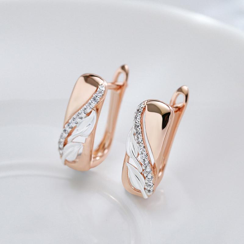 Серьги серебряного цвета с тиснением белого циркона, позолоченные для женщин, винтажные свадебные украшения