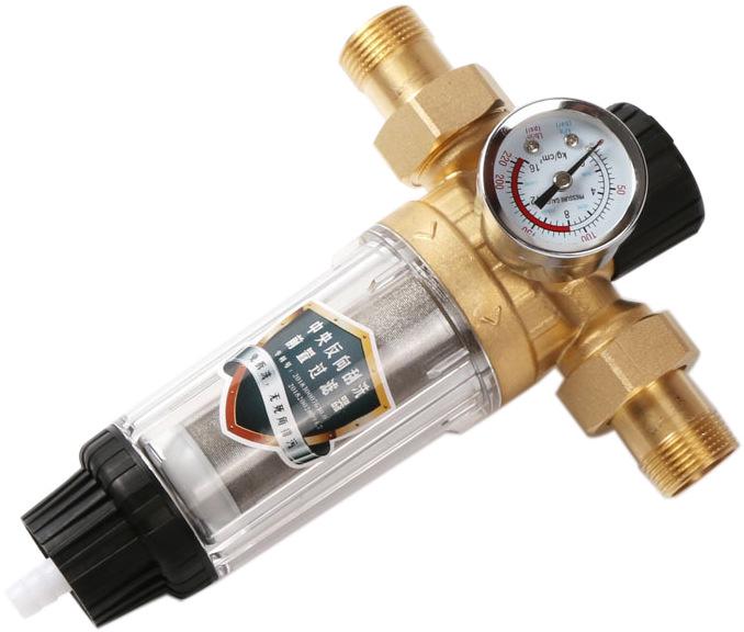 Медный предварительный фильтр для водопроводной воды: Автоматическая обратная промывка, Высокая скорость потока, Фильтр для всего дома