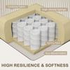 Three Seater Corduroy Sofa Cream White