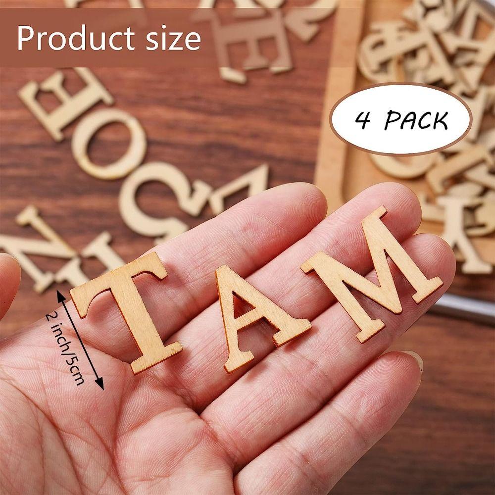 Wooden Greek Alphabet Log Color Blank Letters Art Deco Wooden Decoration Crafts